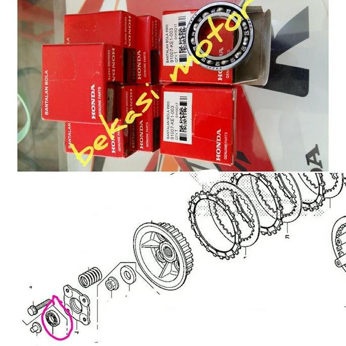 91007-KE1 laher bearing kopling honda cs1 sonic GTR cb 150R cbr 150R original 6903 TERBATAS