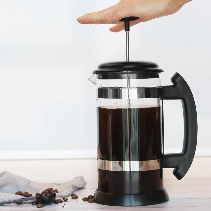 French Press Coffee Maker Pot 1L teko press kopi