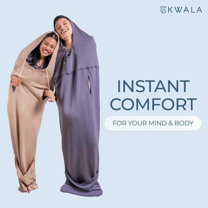 KWALA Cocoon | Selimut Bedong | Selimut Dewasa | Selimut Travel | Selimut Hoodie KS