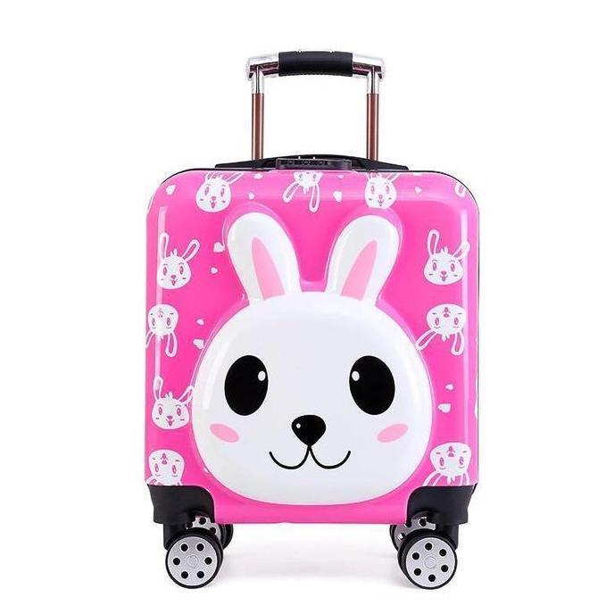 Terbsru Tas Koper Unisex Anak Karakter 4 Roda Troli Bag NS