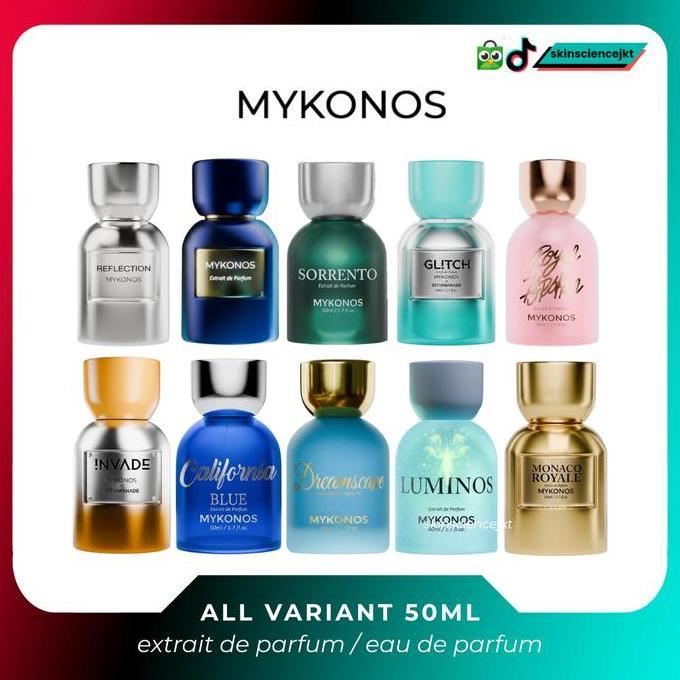 MYKONOS EDP / Extrait De Parfum 50ML Reflection Glitch Invade Luminos Pandan sticky Rice Pink Drops 