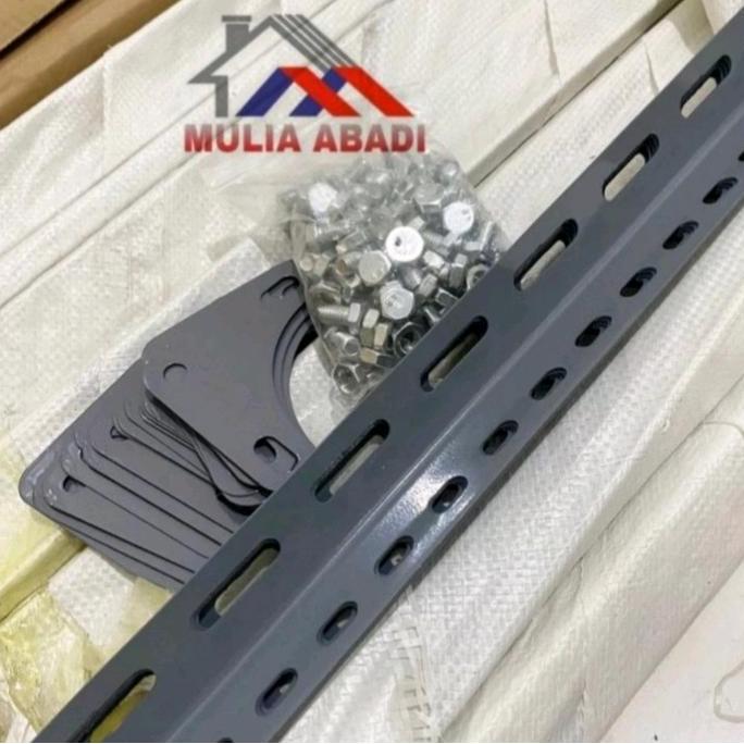 Siku Lubang Besi (Harga Pabrik) 1Mm Panjang 3 Meter/Rak Besi Bolong Serbaguna 1Mm Baru