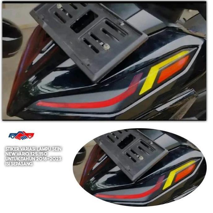 Stiker Variasi Lampu Sein New Vario 125 150 Tahun 2018-2023