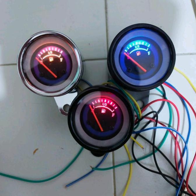 Promo ampere bensin jarum amper bensin jarum motor mobil Car Kabel Crom Lampu Motorcycle Diskon