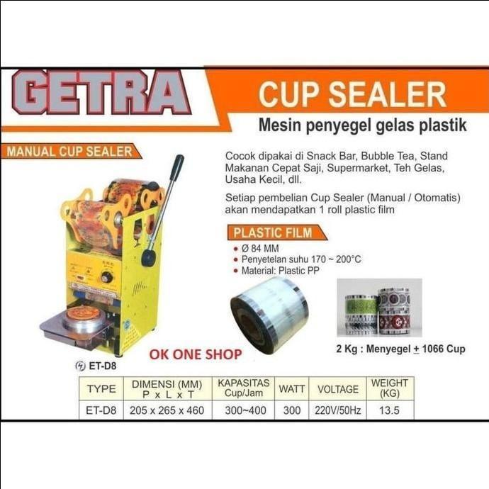 Mesin Cup Sealer Getra Free Lid Sealer