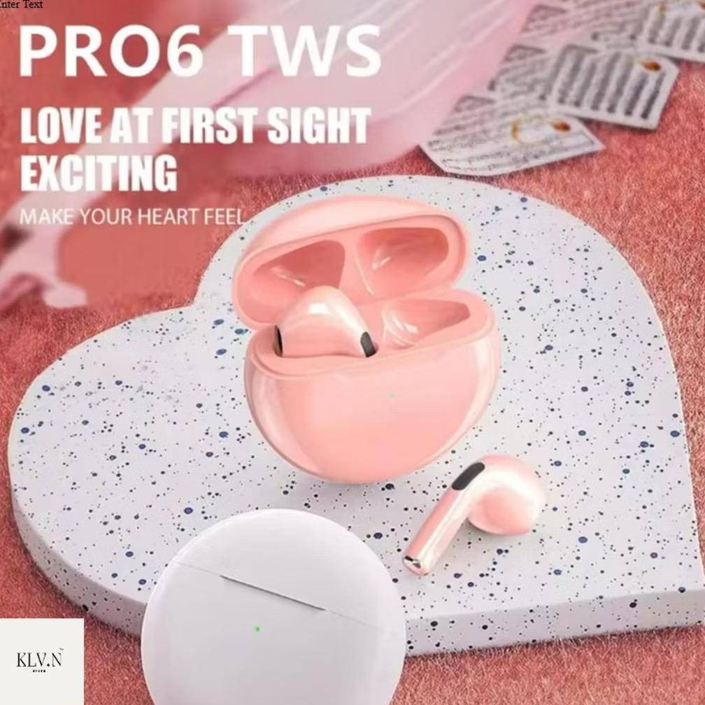 Promo Terbaru Pro 6 Tws Bluetooth Earphone Noise Cancelling || Pro 6 Tws Earphone Wireless Noise Can