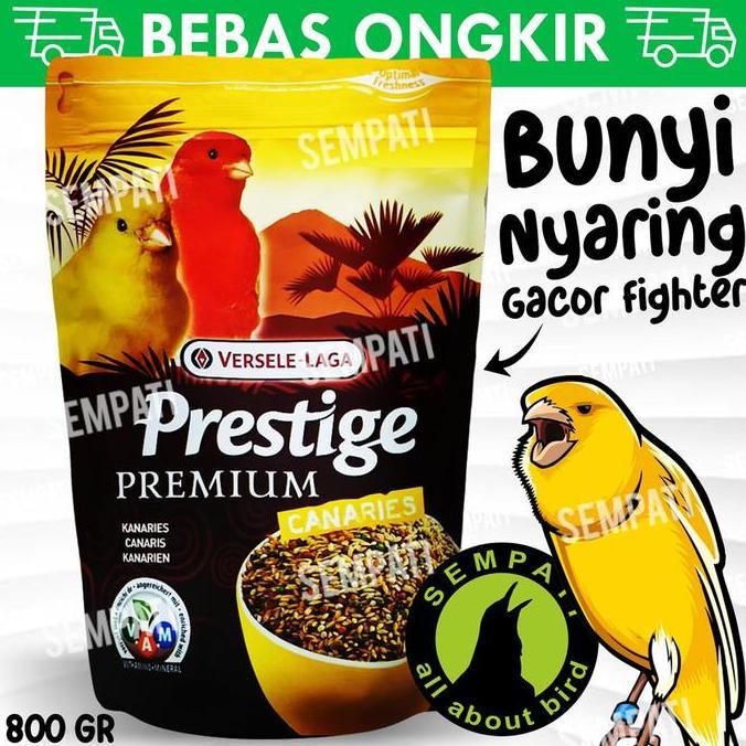 BIG SALE - SEMPATI Prestige Canary Premium Versele Laga Import Prestige Kenari Canaries Mix Seed 800