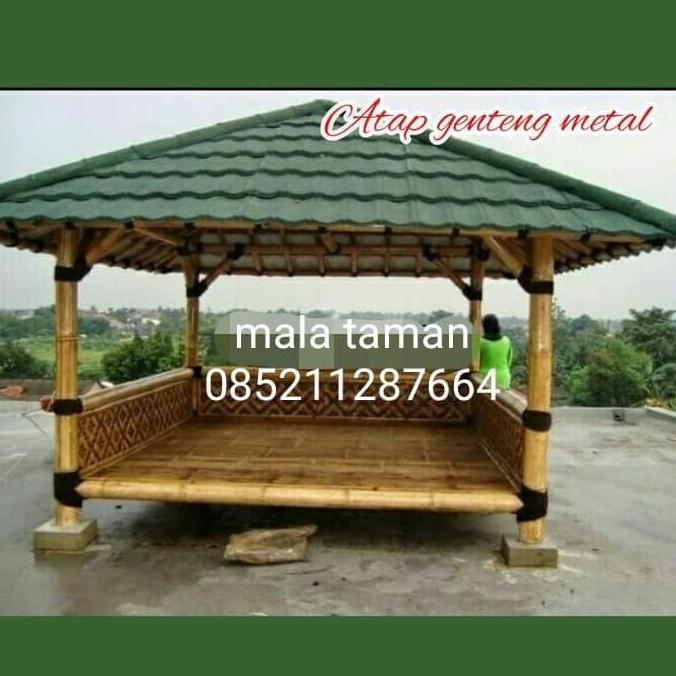 jasa saung/saung gajebo/saung bambu