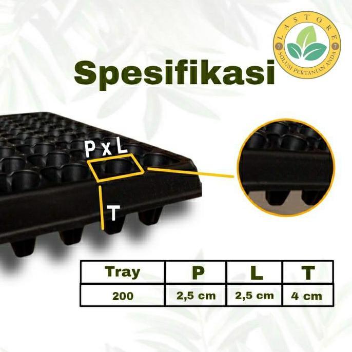 Tray Semai Benih Isi 3 Pcs Potray Seedling Kualitas Super Bahan Tebal