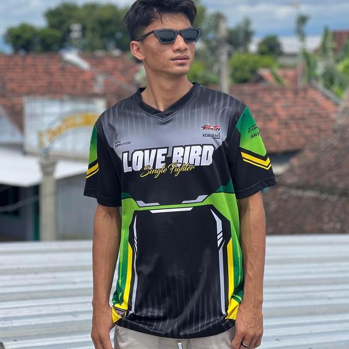 BEBAS ONGKIR - JERSEY LOVEBIRD PRINTING I KERODONG LOVEBIRD PRINTING I JERSEY LOVEBIRD I KAOS LOVEBI