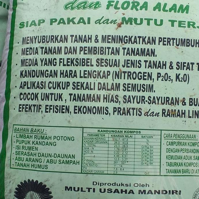 pupuk kompos siap pakai
