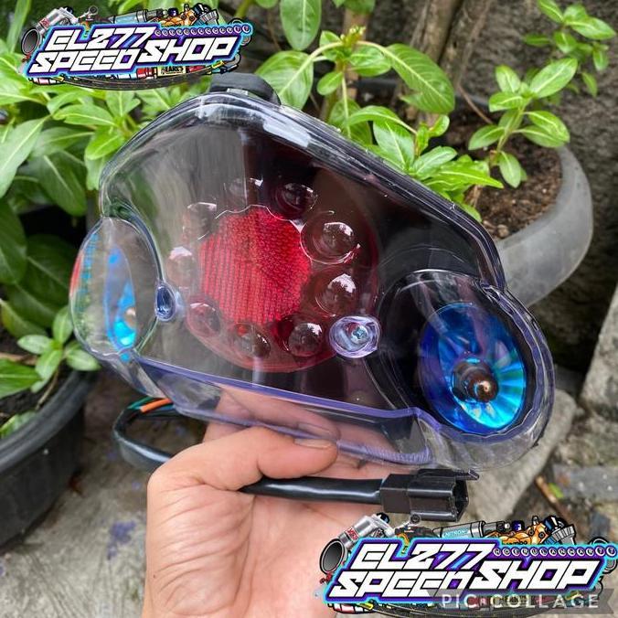 IKFOICI STOPLAMP LAMPU STOP JUPITER Z LED 2006 - 2010 SMOKE HITAM LAMPU STOP BELAKANG JUPITER Z BURH