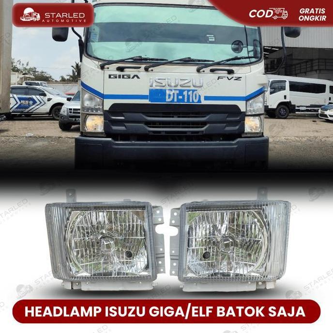 AMDOXTE LAMPU HEADLAMP ISUZU GIGA/ELF NMR 71 LAMPU BESAR UTAMA DEPAN ISUZU GIGA ELF NMR71 (PER PCS)