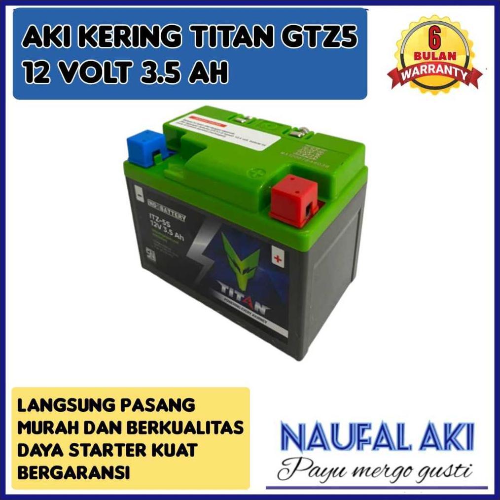 Aki Motor Honda Beat fi esp karbu street /vario 110/Supra X 125 TITAN GTZ5 Aki Kering Original By IN