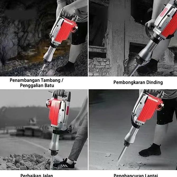 VATGUVOH Mesin Jack Hammer BOR BOBOK Beton DEMOLITION DRILL IMPACT TIPE Mesin Bor Mesin Bobok Jack H