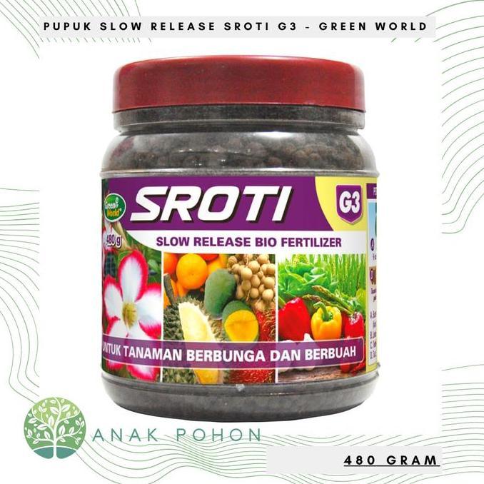 Ready Pupuk Organik Slow Release SROTI G3 - Khusus Bunga & Buah - 480 gr