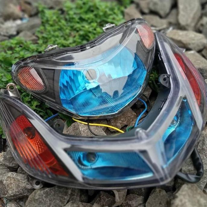 IKFOICI Reflektor lampu depan custom mio smile + Sein mio smile custom