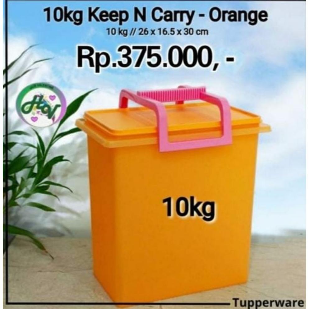 Tupperware Jumbo Keep N Carry 10KG - Tempat Penyimpanan Makanan