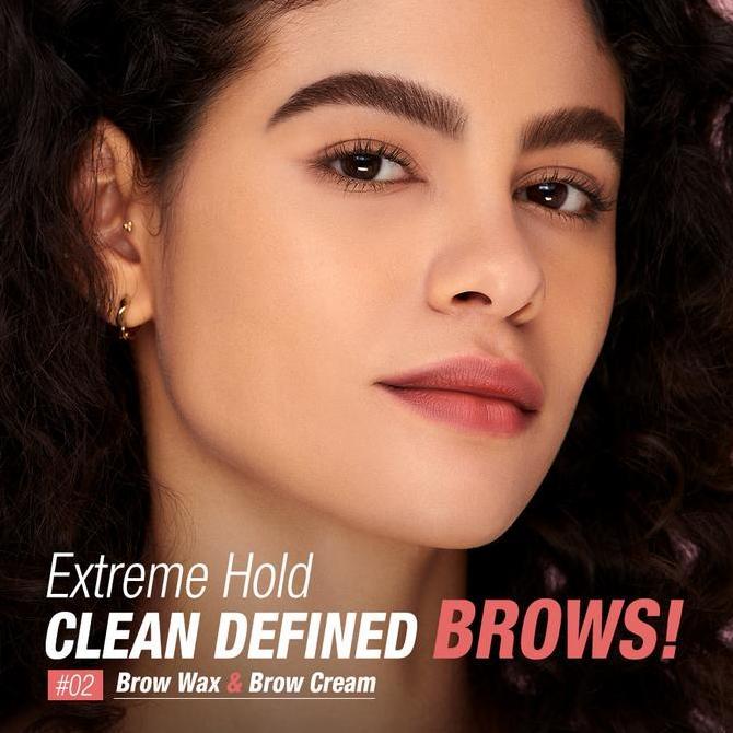 CLEARANCE SALE - Barang WajibO.TWO.O 2-in-1 Eyebrow Color Locking FLUFF SHAPING BROW WAX & BROW CREA