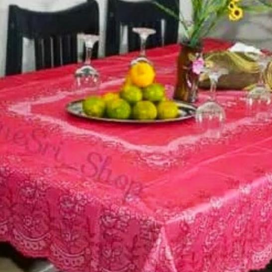 Taplak Meja Makan 4-6 Kursi /Taplak Meja Makan Vinly Anti Air