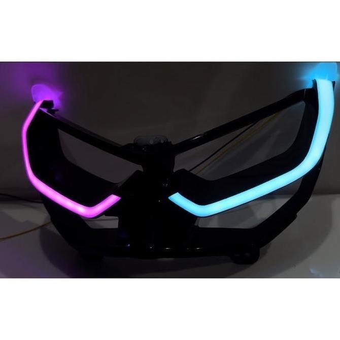 VASRUFK ORIGINAL COVER LAMPU ALIS NMAX NEW 2020 CKS LAMPU ALIS NMAX NEW LAMPU DRL NMAX NEW RGB MAGNE