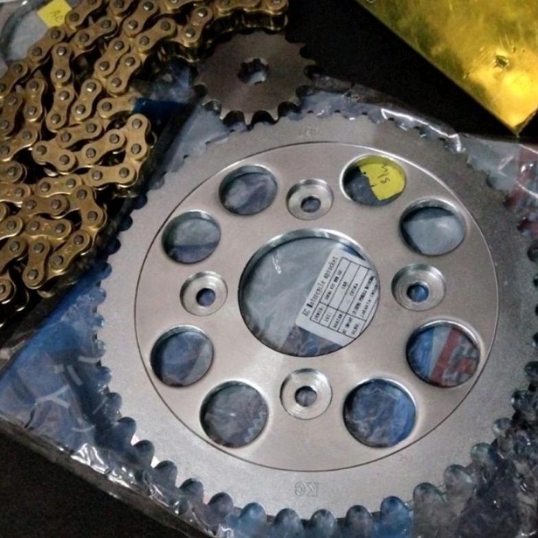 GEAR GIR SET KC KYS RACING 428 RANTAI CHOHO MB 428 KARISMA KHARISMA SUPRA X125 KIRANA BLADE REVO FIT