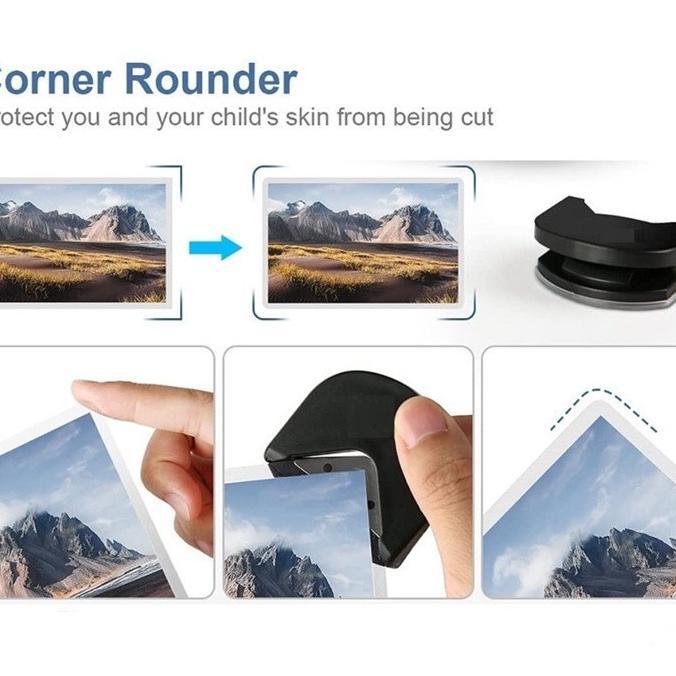 Pemotong Kertas Dan Pembulatan Pemotong Kertas Pemotong Sudut Plastik Pvc Film Foto Kartu Nama Peran