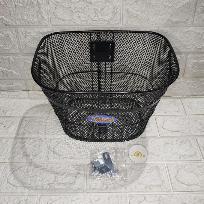 Keranjang Sepeda MARUYA Kawat Besi Hitam Sepeda Mini Phoenix CTB Minion Size 20 Dan 24