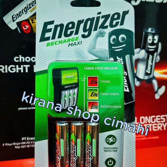 Casan baterai energizer AA/A3 energizer recharge maxi / casan + batre