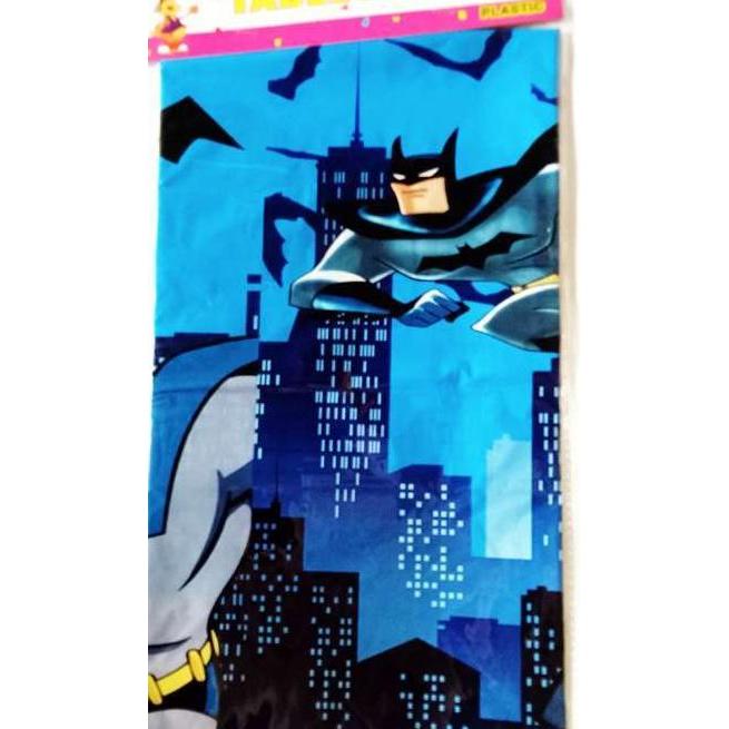Taplak Meja Ulang Tahun Bahan Plastik Table Cover Tema Batman
