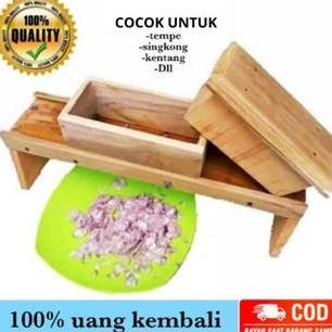 Pasah Bawang Merah Pemotong Kentang Kayu Jati