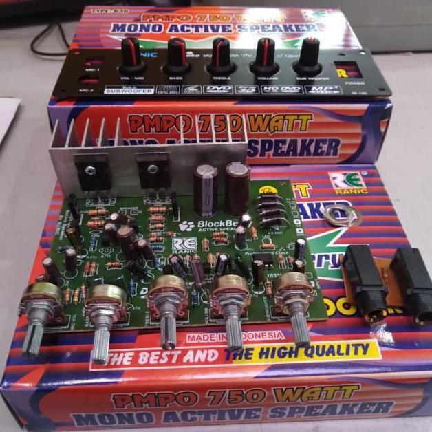 KOQOZIE kit power aktif speaker mono mic +subwoferr