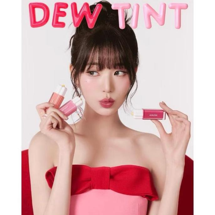 NEW - Amuse Dew Tint Liptint - Long Lasting Lip Tint Bibir
