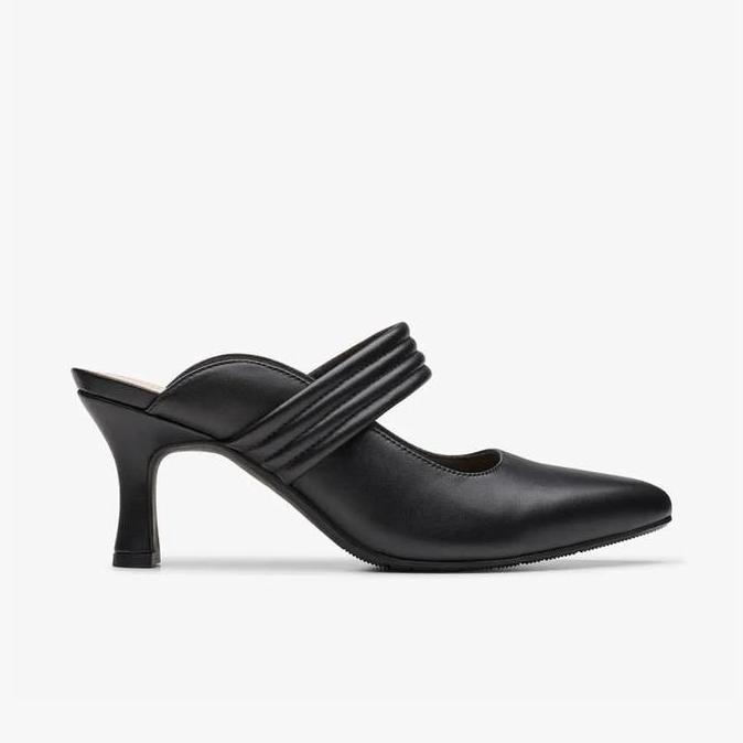 Ready CLARKS Kataleyna Dusk Original Sepatu Heels Wanita Leather - Black