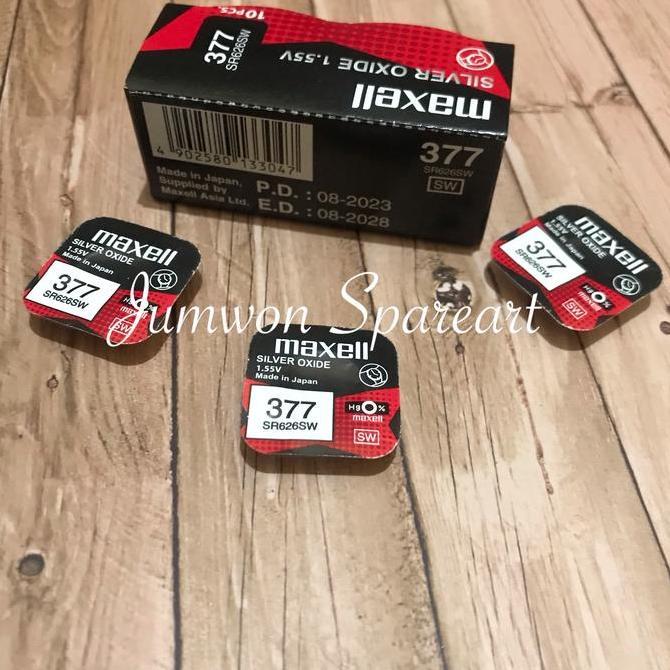 Ready Baterai Maxell 377 SR626SW Original Baterai Maxell 626 Maxell 377