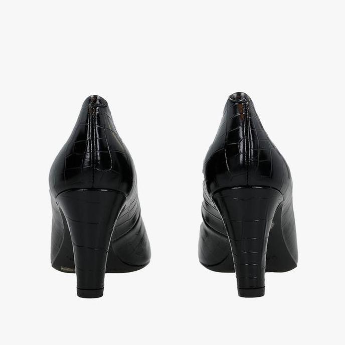 Ready Unisa Koit Women's Heels Original Sepatu Formal Wanita Leather - Black