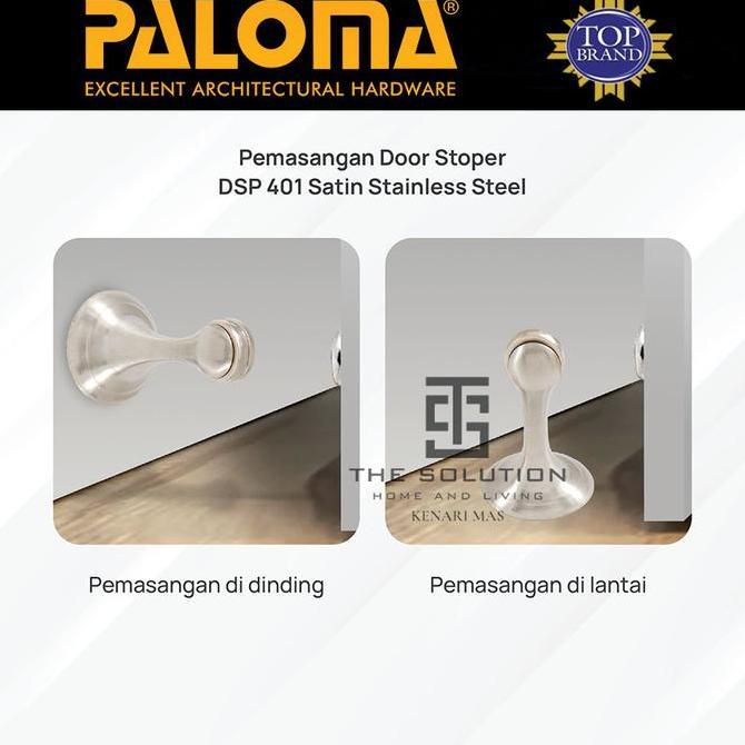 Penahan Pintu PALOMA DSP 401 Door Stopper Magnet Pengganjal Ganjelan Bantalan Pintu Tembok / Bawah m
