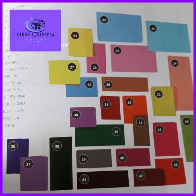 Bahan Kain Sprei Star Meteran - STAR POLOS RAINBOW