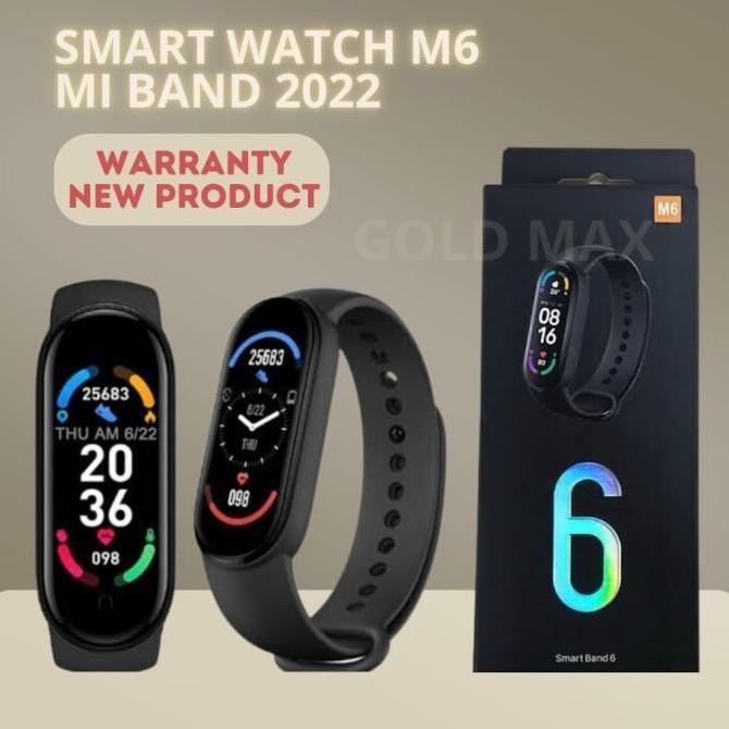 Thebest- SmartWatch M6 Smartband Like Mi Band 2022 Anti Air Original 100