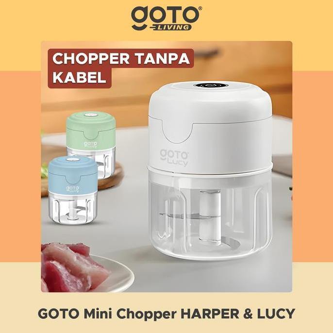 Goto Lucy Harper Mini Chopper Blender Penggiling Bumbu Dapur Portable