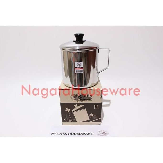 Gelas Mug Stainless / Mug Zebra / Mug Stenlis / Mug Stenles Tebal Mug with Lid Zebra 110112