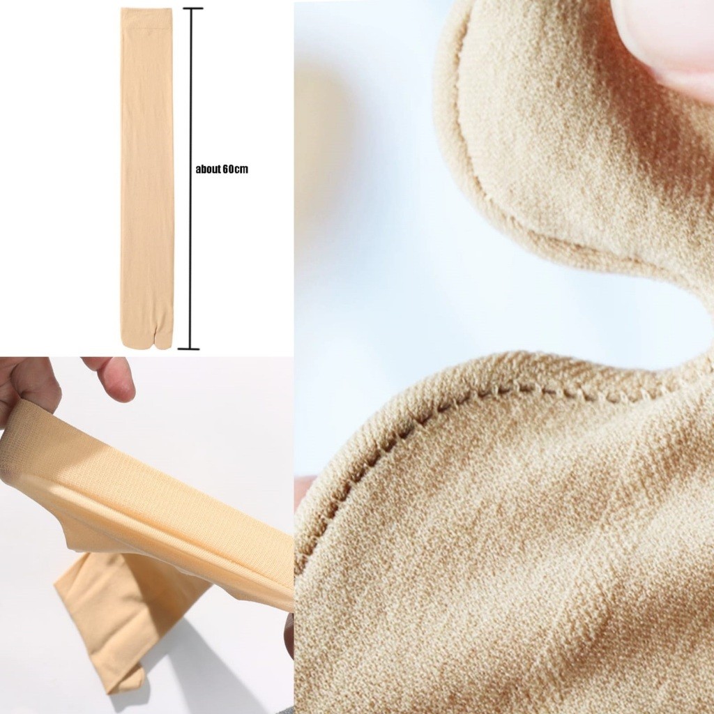Itshoping - Kaos Kaki Stocking Anti Licin Jempol Selutut Kaos Kaki Wanita Panjang Selutut Warna Kuli