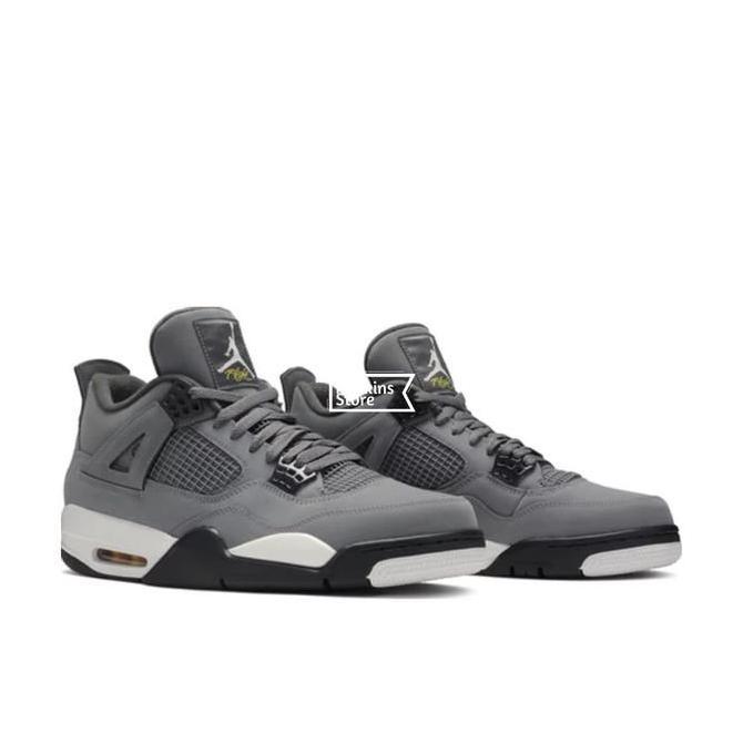 Ready sepatu nike air jordan 4 retro cool grey original bnib / sneakers pria