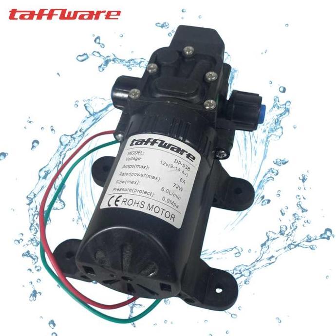 KRISWO Taffware Pompa Air Mesin Cuci Mobil Motor Alat Steam Portable Elektrik Pump 12V 72W 130 PSI -