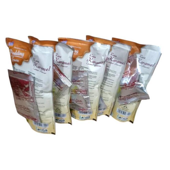 Bundle 5 Pcs - Pudding Puding Susu Bubuk Nutrijell Nutrijel Rasa Karamel Caramel