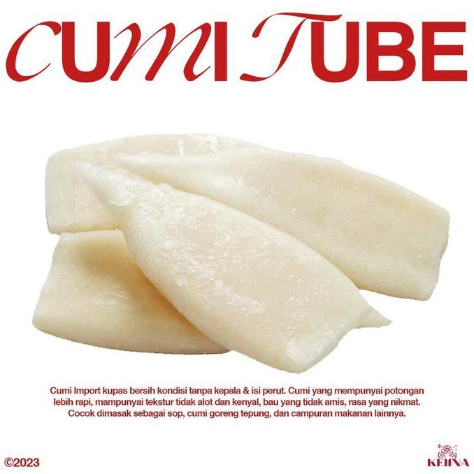 Cumi Tube Cumi Kupas Bersih Segar Fresh Frozen Beku Premium Seafood