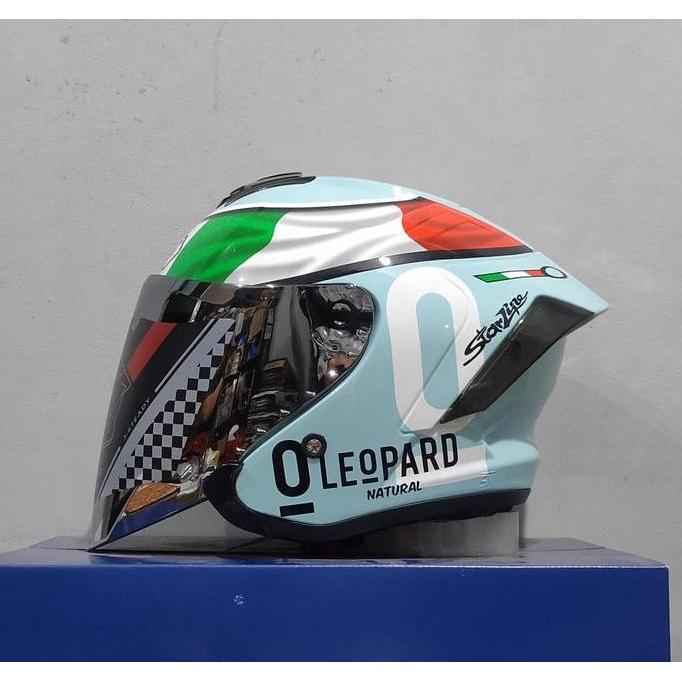 HELM JS ARMOR MOTIF CARBON | JS ARMOR MOTIF LEOPARD | HELM JS ARMOR HALF F