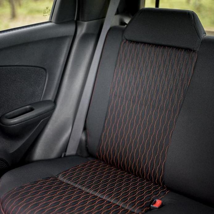 Kain jok mobil original Honda Brio RS 2016 2017 merah hitam