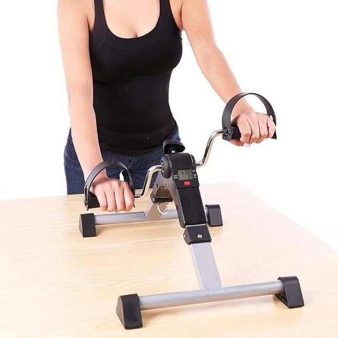 POTENCE Sepeda Statis Terapi Portable Sepeda Statis Mini Bike Untuk Terapi Kaki Tangan Stroke / Sepe