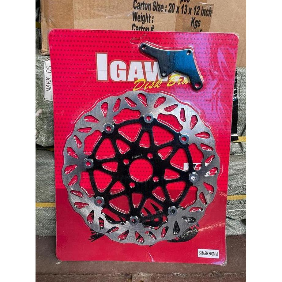 Ready DISC PIRINGAN CAKRAM 300MM+BREKET MODEL PSM SMASH / SHOGUN 125